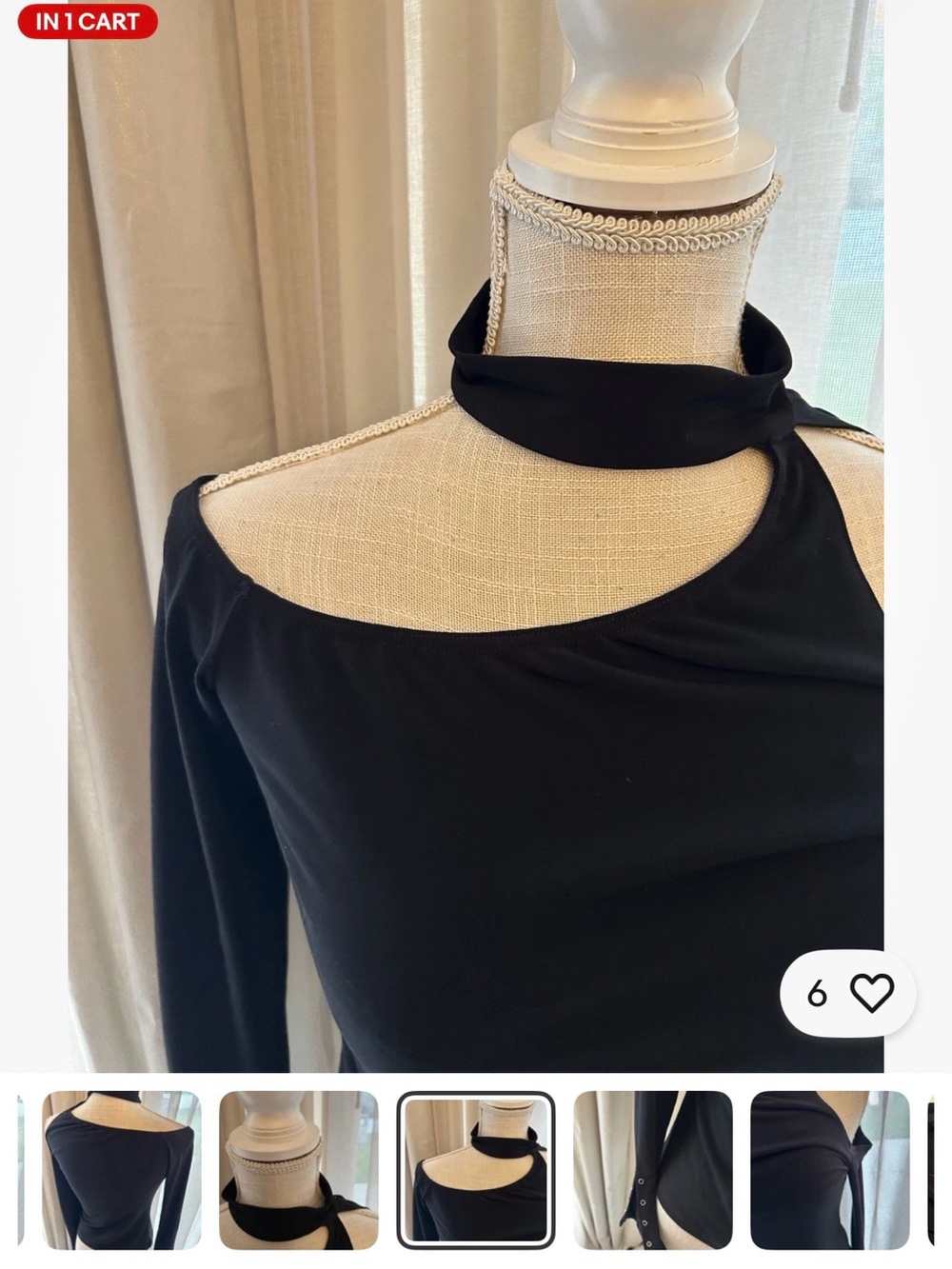 Frederick's of Hollywood Black Fitted Top